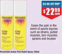 Chemist Warehouse Perskindol Active Pain Relief Spray offer