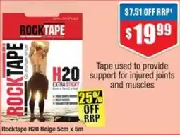 Chemist Warehouse Rocktape H20 Beige offer