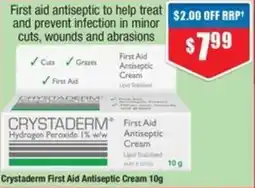 Chemist Warehouse Crystaderm First Aid Antiseptic Cream offer