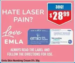 Chemist Warehouse Emla Skin Numbing Cream 5% offer
