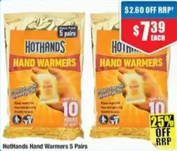 Chemist Warehouse HotHands Hand Warmers 5 Pairs offer