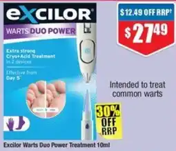 Chemist Warehouse Excilor Warts Duo Power Treatment offer