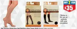 Chemist Warehouse Oapl Therafirm Women Knee High Stocking or Mens Trouser Socks offer