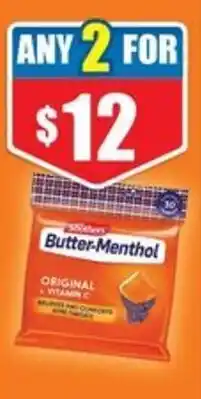 Chemist Warehouse Butter menthol original vitamin c offer