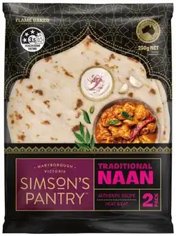 IGA Simson’s Pantry Naan Selected Varieties offer
