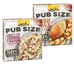 IGA McCain Pub Size Frozen Meal 480‑500g Selected Varieties offer