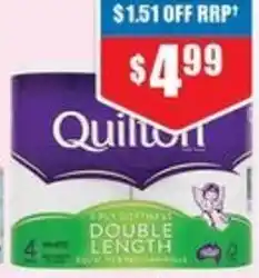 Chemist Warehouse Toilet Tissue Double Length 4 Pack offer