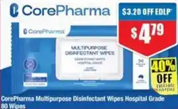 Chemist Warehouse CorePharma Multipurpose Disinfectant Wipes Hospital Grade offer