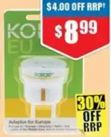 Chemist Warehouse Usb a & c power adaptor for europe offer