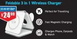 Chemist Warehouse Foldable 3 in 1 Wireless Charger offer
