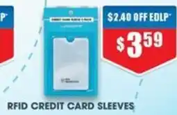 Chemist Warehouse Rfid credit card sleeves offer
