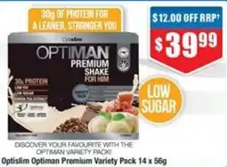 Chemist Warehouse Optislim Optiman Premium Variety Pack offer
