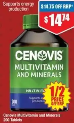 Chemist Warehouse Cenovis Multivitamin and Minerals offer