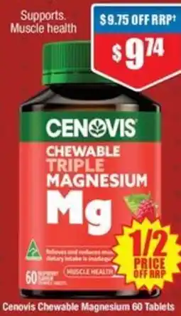 Chemist Warehouse Cenovis Chewable Magnesium offer