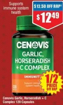Chemist Warehouse Cenovis Garlic, Horseradish +C Complex offer