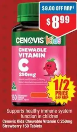 Chemist Warehouse Cenovis Kids Chewable Vitamin C Strawberry offer