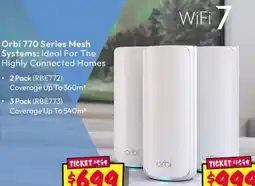 JB Hi-Fi Orbi 770 Series Mesh Systems offer