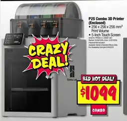 JB Hi-Fi P2S Combo 3D Printer Enclosed offer