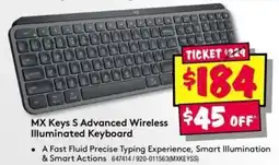 JB Hi-Fi MX Keys S Advanced Wireless Illuminated Keyboard offer