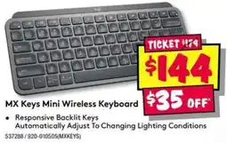 JB Hi-Fi MX Keys Mini Wireless Keyboard offer