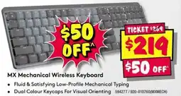JB Hi-Fi MX Mechanical Wireless Keyboard offer