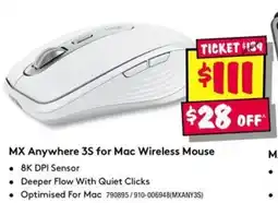 JB Hi-Fi MX Anywhere 3S for Mac Wireless Mouse offer