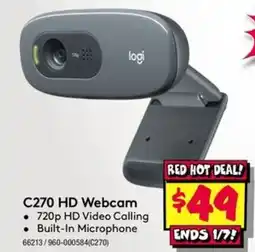 JB Hi-Fi C270 HD Webcam offer