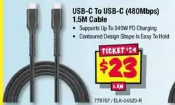 JB Hi-Fi USB-C To USB-C 480Mbps 1.5M Cable offer