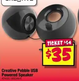JB Hi-Fi Creative Pebble USB Powered Speaker offer