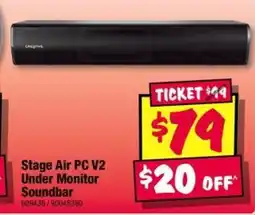 JB Hi-Fi Stage Air PC V2 Under Monitor Soundbar offer