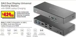 JB Hi-Fi Da2 dual display universal docking station offer