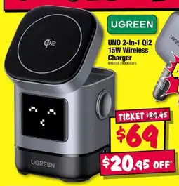 JB Hi-Fi UNO 2 In 1 Qi2 15W Wireless Charger offer