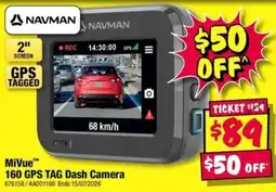 JB Hi-Fi MiVue 160 GPS TAG Dash Camera offer