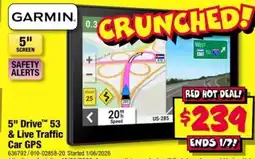 JB Hi-Fi 5 Drive 53 & Live Traffic Car GPS offer