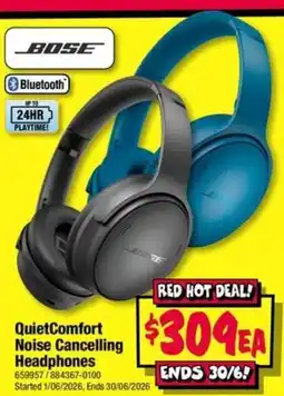 JB Hi-Fi QuietComfort Noise Cancelling Headphones offer