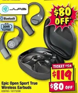 JB Hi-Fi Epic Open Sport True Wireless Earbuds offer