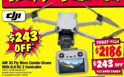 JB Hi-Fi Air 3s fly more combo drone with dji rc 2 controller offer