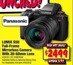 JB Hi-Fi LUMIX S5II Full Frame Mirrorless Camera With 20-60mm Lens offer