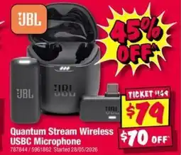 JB Hi-Fi Quantum Stream Wireless USBC Microphone offer