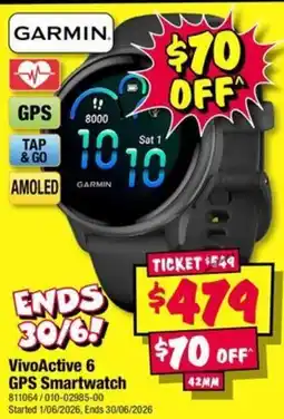 JB Hi-Fi VivoActive 6 GPS Smartwatch offer