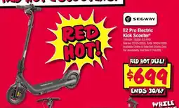 JB Hi-Fi E2 Pro Electric Kick Scooter offer