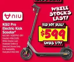 JB Hi-Fi KQi2 Pro Electric Kick Scooter offer