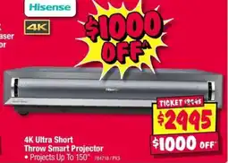 JB Hi-Fi 4K Ultra Short Throw Smart Projector offer