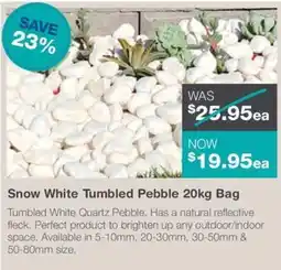 Nuway Snow White Tumbled Pebble Bag offer