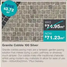 Nuway Granite Cobble 100 Silver offer