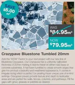 Nuway Crazypave Bluestone Tumbled offer