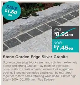 Nuway Stone Garden Edge Silver Granite offer