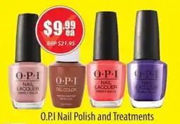 Healthy World Pharmacy O.P.I Nail Polish and Treatments offer