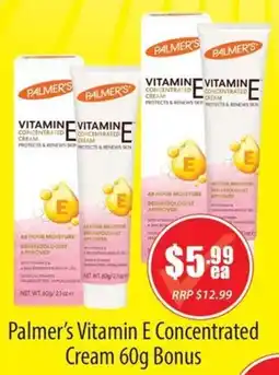 Healthy World Pharmacy Palmer's Vitamin E Concentrated Cream offer