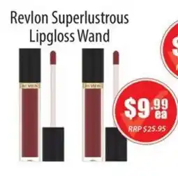 Healthy World Pharmacy Revlon Superlustrous Lipgloss Wand offer